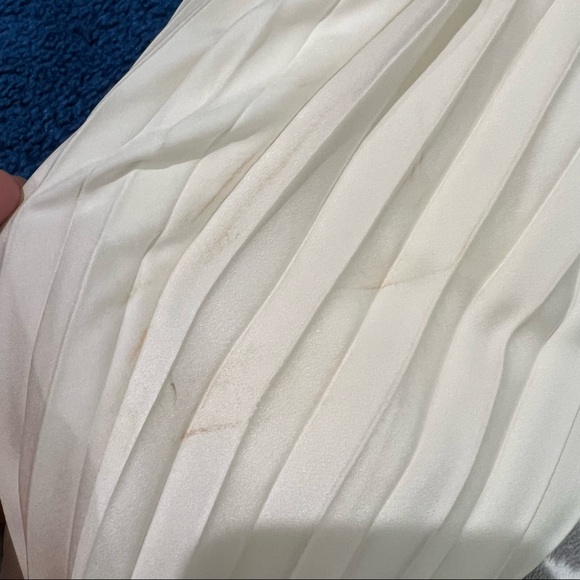 Express Pleated Off The Shoulder Mini Dress In Swan Size XS - Picture 12 of 14